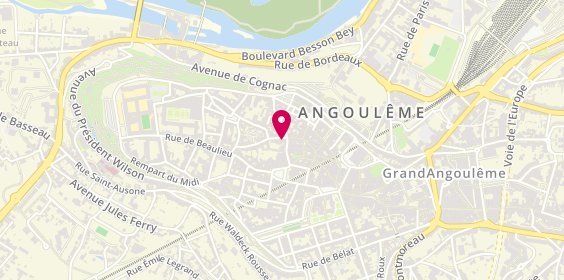 Plan de Virginie CHAUDUN - Psychologue, 1 Rue du Soleil, 16000 Angoulême