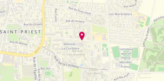 Plan de Rose-anne Chenal, 40 Rue Louis Braille, 69800 Saint-Priest