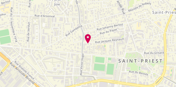 Plan de COLLIDOR Patricia, 49 Rue Jacques Reynaud, 69800 Saint-Priest
