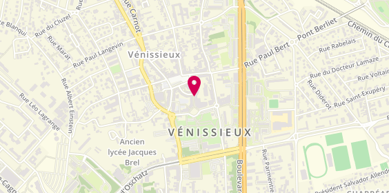 Plan de Vénissanté - Kiné Balnéo Ostéo - Vénissieux, Lyon, 7 place de la Paix, 69200 Vénissieux