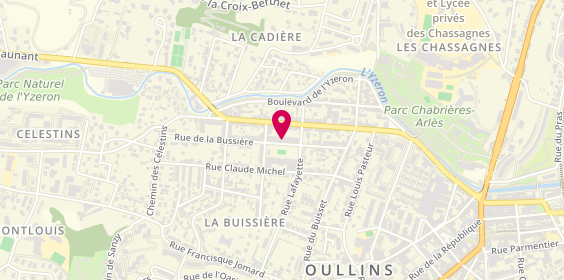 Plan de Neuropsychologue spécialisée enfants & ados - Lise-Yell Zoulef-Gueucier, 46 Rue de la Bussière, 69600 Oullins