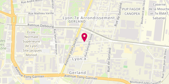 Plan de LERIDER Cidney, 29 Rue Challemel-Lacour, 69007 Lyon