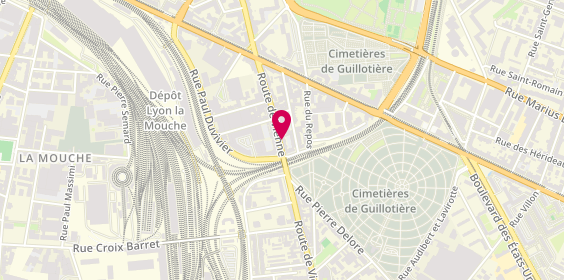 Plan de BONOT Clémence, 87 Route de Vienne, 69007 Lyon
