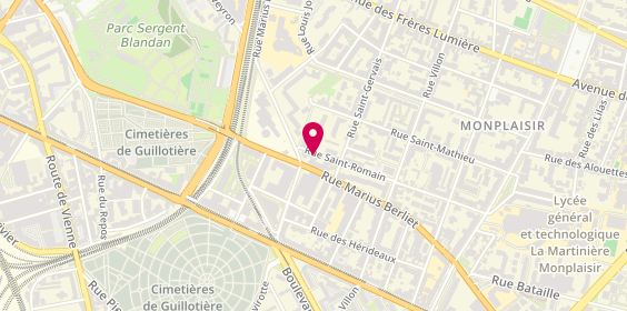 Plan de SCHUFFENECKER Nicolas, 4 Rue Saint Romain, 69008 Lyon