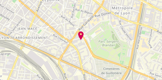 Plan de MARCHAND Jean-Jacques, 34 Rue du Repos, 69007 Lyon