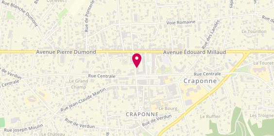 Plan de Anne Riviere Psychologue, 3 avenue Jean Bergeron, 69290 Craponne