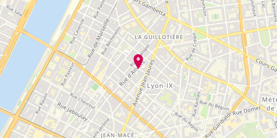 Plan de NEOLIER Caroline, 16 Rue Thibaudière, 69007 Lyon