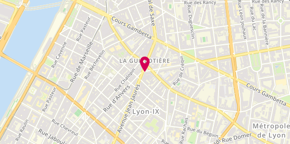 Plan de Lisa FILIPPONE - Psychologue, 21 avenue Jean Jaurès, 69007 Lyon