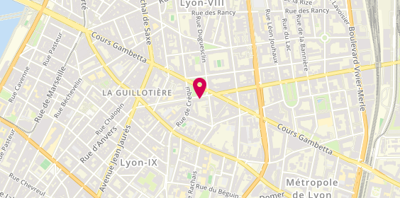 Plan de Arnaud OLIVEAU Psychologue, 32 Bis avenue Félix Faure, 69007 Lyon