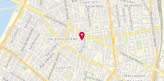 Plan de Marie-CECILE Parize. Psychologue Clinici, 17 avenue Félix Faure, 69007 Lyon