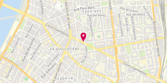 Plan de BRANCART Loïc, 55 Cours Gambetta, 69003 Lyon