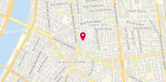 Plan de GOUTTENOIRE Carole, 261 Rue Vendôme, 69003 Lyon