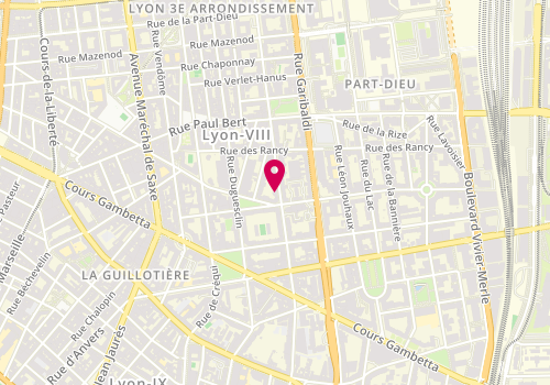 Plan de HEBERT Lauralée - Neuropsychologue, 276 Rue André Philip, 69003 Lyon