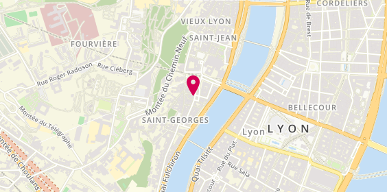 Plan de GOUJON Anne-Gaëlle Psychologue clinicienne, 12 Rue du Doyenné, 69005 Lyon