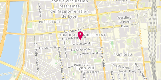 Plan de Psychologue | Hypnothérapeute | Nathalie FOLLY, 225 Rue Duguesclin, 69003 Lyon
