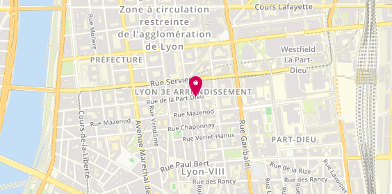 Plan de Marie-Laure VILAIN Psychologue Sexologue Victimologue, 82 Rue de la Part-Dieu, 69003 Lyon