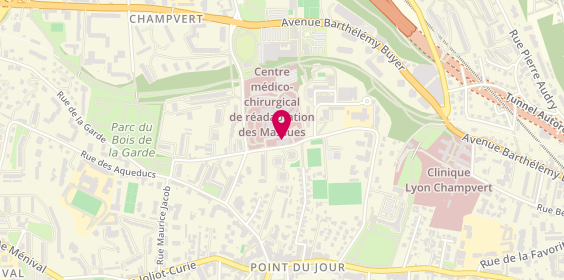 Plan de RITTER Angélique, Maison Medicale des Massues
86 Rue Dr Edmond Locard, 69005 Lyon