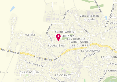 Plan de GUCHER Ariane, 3 Allée Amaryllis, 69290 Saint-Genis-les-Ollières