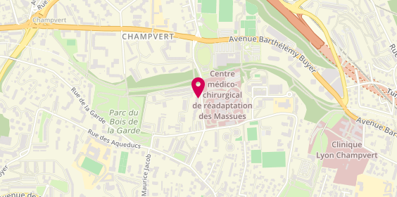 Plan de JANAS Henri, Clinique Champvert
71 Rue Benoist Mary, 69005 Lyon