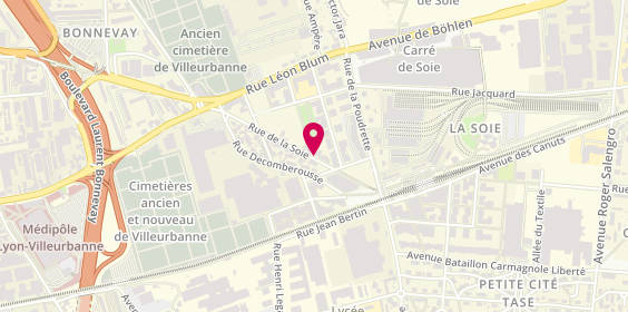 Plan de Psychologue - Aurélie Tur Moreno, 35 Rue de la Soie, 69100 Villeurbanne