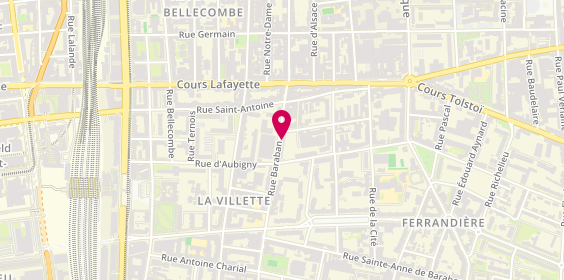Plan de Cabinet Fanny DELORME, 4 Rue Saint-Sidoine, 69003 Lyon