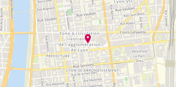 Plan de Elodie LINARD - Psychologue, 187 Rue Duguesclin, 69003 Lyon