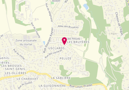 Plan de BUGGLIN Elisabeth, 42 Rue des Écureuils, 69290 Saint-Genis-les-Ollières