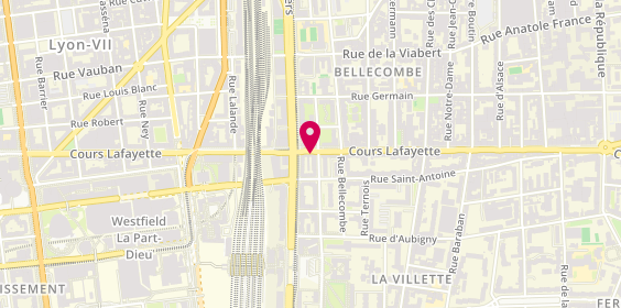 Plan de JOHANNET Delphine, 234 Cours Lafayette, 69003 Lyon