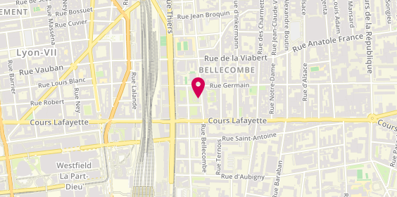 Plan de Psychologue Lyon - Jean-Baptiste RODARY, 80 Rue Bellecombe, 69006 Lyon