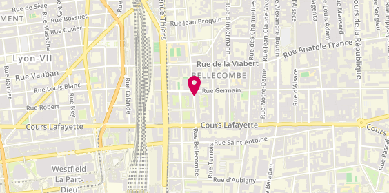 Plan de DURST Philippe, 73 Rue Bellecombe, 69006 Lyon