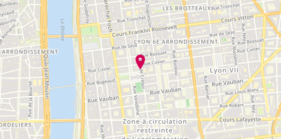 Plan de Léa REBSTOCK - Psychologue Lyon 6, 112 Rue de Créqui, 69006 Lyon
