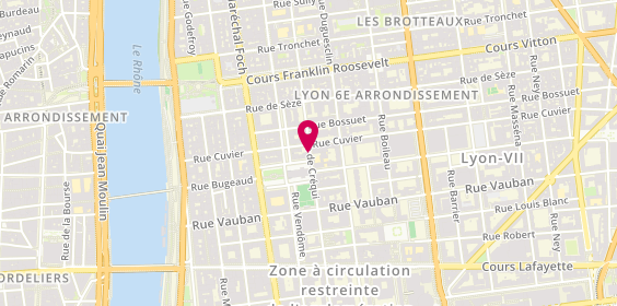 Plan de CARONI Judith Madeleine Sylvie, 112 Rue Créqui, 69006 Lyon
