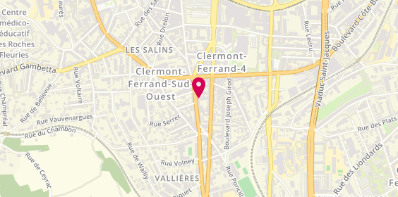 Plan de ROMANEIX Martine, 53 avenue Marx Dormoy, 63000 Clermont-Ferrand