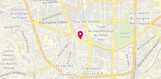 Plan de RENOUX Madeleine, 8 Boulevard Pasteur, 63000 Clermont-Ferrand