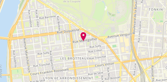Plan de BARBOT Catherine, 86 Rue Montgolfier, 69006 Lyon