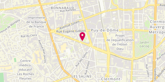 Plan de CHALENDARD Christele, 22 Boulevard Pasteur, 63000 Clermont-Ferrand