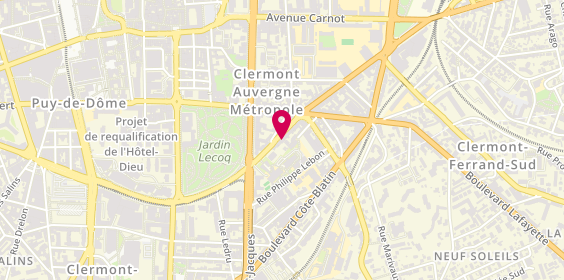 Plan de GABRION Béatrice, 17 Boulevard Gergovia, 63000 Clermont-Ferrand