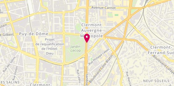 Plan de COANT BARCAT Clémentine, 51 Cours Sablon, 63000 Clermont-Ferrand