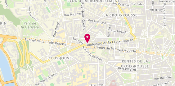 Plan de Clémençon JANTIN Yvette, 87 Boulevard de la Croix Rousse, 69004 Lyon