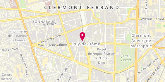 Plan de Martine DILLET Psychologue Coach, 12 Rue Gonod, 63000 Clermont-Ferrand