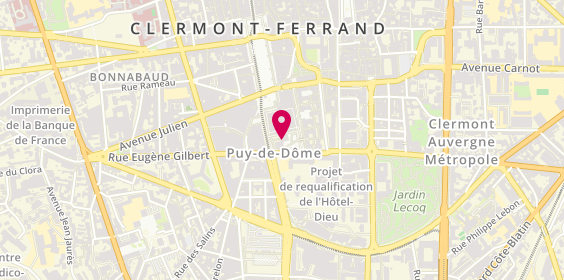 Plan de DUVAL Pauline, 35 Rue Gonod, 63000 Clermont-Ferrand