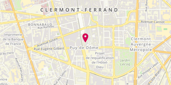Plan de Dr.Frédéric Zaplana Cabinet des Puys, Résidence le Grand Pavois
35 Rue Gonod, 63000 Clermont-Ferrand