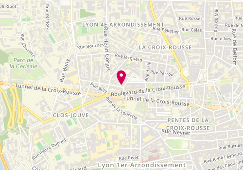 Plan de HUSSON Julien, 4 Rue Claude Joseph Bonnet, 69004 Lyon
