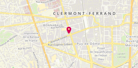 Plan de CHATONNIER Aurélie ~ Psychologue, 28 Bis avenue Julien, 63000 Clermont-Ferrand