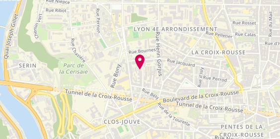 Plan de Bénédicte BERRUYER-LAMOINE Psychologues, 25 Rue Roussy, 69004 Lyon
