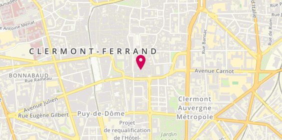Plan de Agathe DA COSTA - Cabinet libéral Clermont-Ferrand, 14 Rue de la Treille, 63000 Clermont-Ferrand