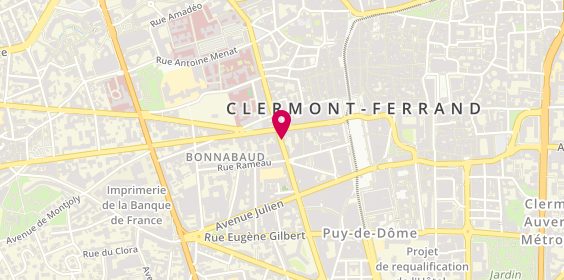 Plan de RIFFAULT Mireille, 5 Rue Bonnabaud, 63000 Clermont-Ferrand