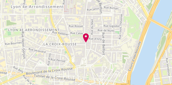 Plan de Dr Schir Pedopsychiatre, 10 Grande Rue de la Croix Rousse, 69004 Lyon