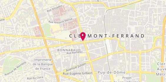 Plan de MARTY BERNARD Morgane, 28 Rue Blatin, 63000 Clermont-Ferrand