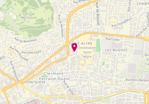 Plan de SYLVESTRE Catherine, 67 Rue Saint Alyre, 63000 Clermont-Ferrand